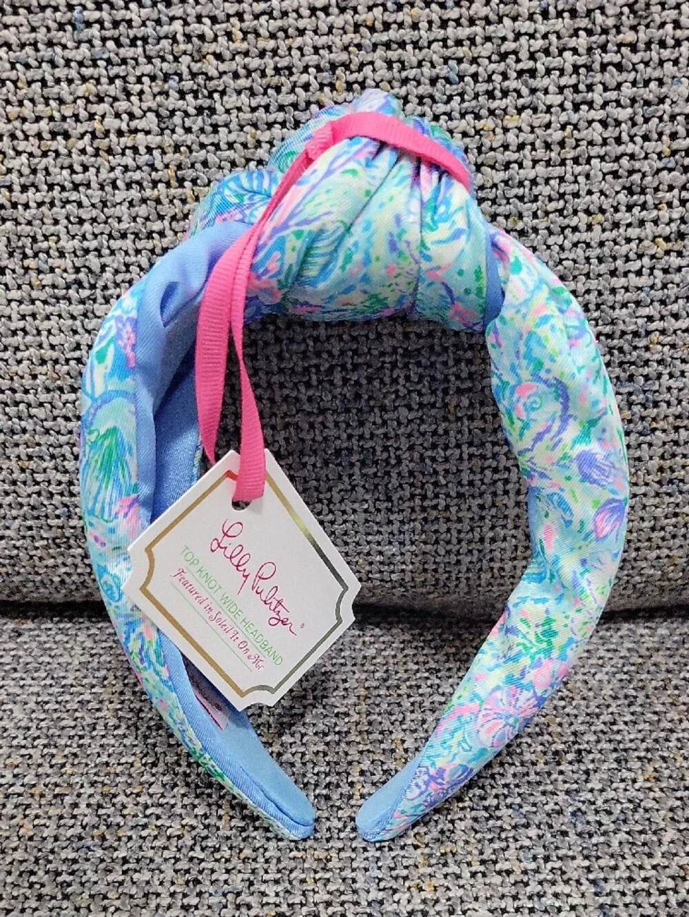 LILLY PULITZER Top Knot Wide Headband in Soleil It On Me